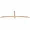 Ekena Millwork Bellingham Smooth Timber Gable Bracket, Douglas Fir, 72"W x 24"H x 1 1/2"D x 3 1/2"F, 8/12 Pitch GBW072X24X0204BEL00SDF - alternate 4